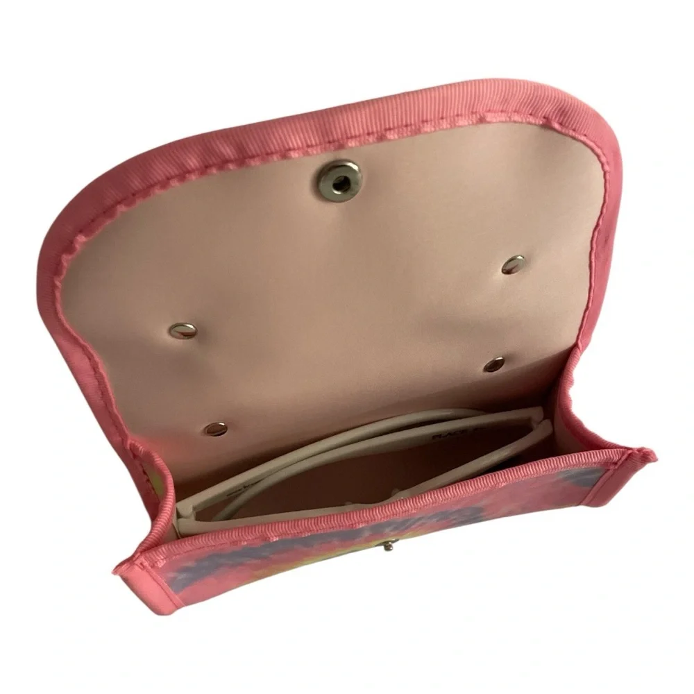The Children's Place set of Rainbow Tie-Dye Case and heart shaped tinted lenses